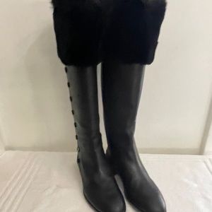 New Christian Dior Fur trimmed boots